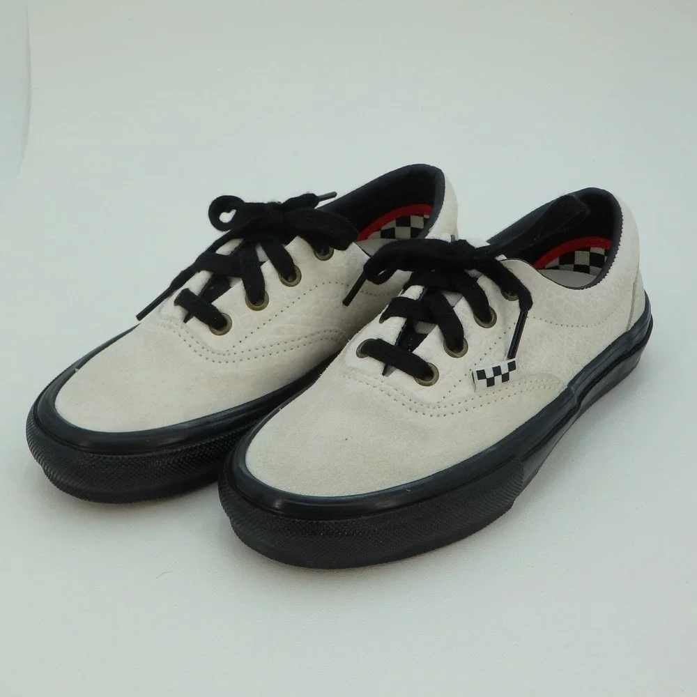 Vans‎ Skate Era Breana Geering Marshmallow White Black Mens Size 4 Duracap